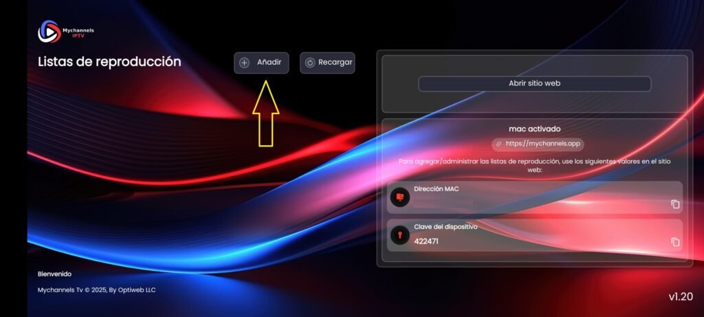 Instalación de MyChannels IPTV en Android 2 Etape 2 Mychannels iptv