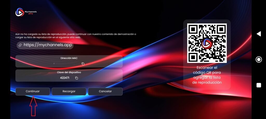 Instalación de MyChannels IPTV en Android 1 etape 1 mychannels iptv
